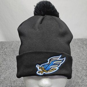 Fresno‎ Falcons Hockey UNRL Beanie Black Pom Embroidered Logo 7 Thermal Lined